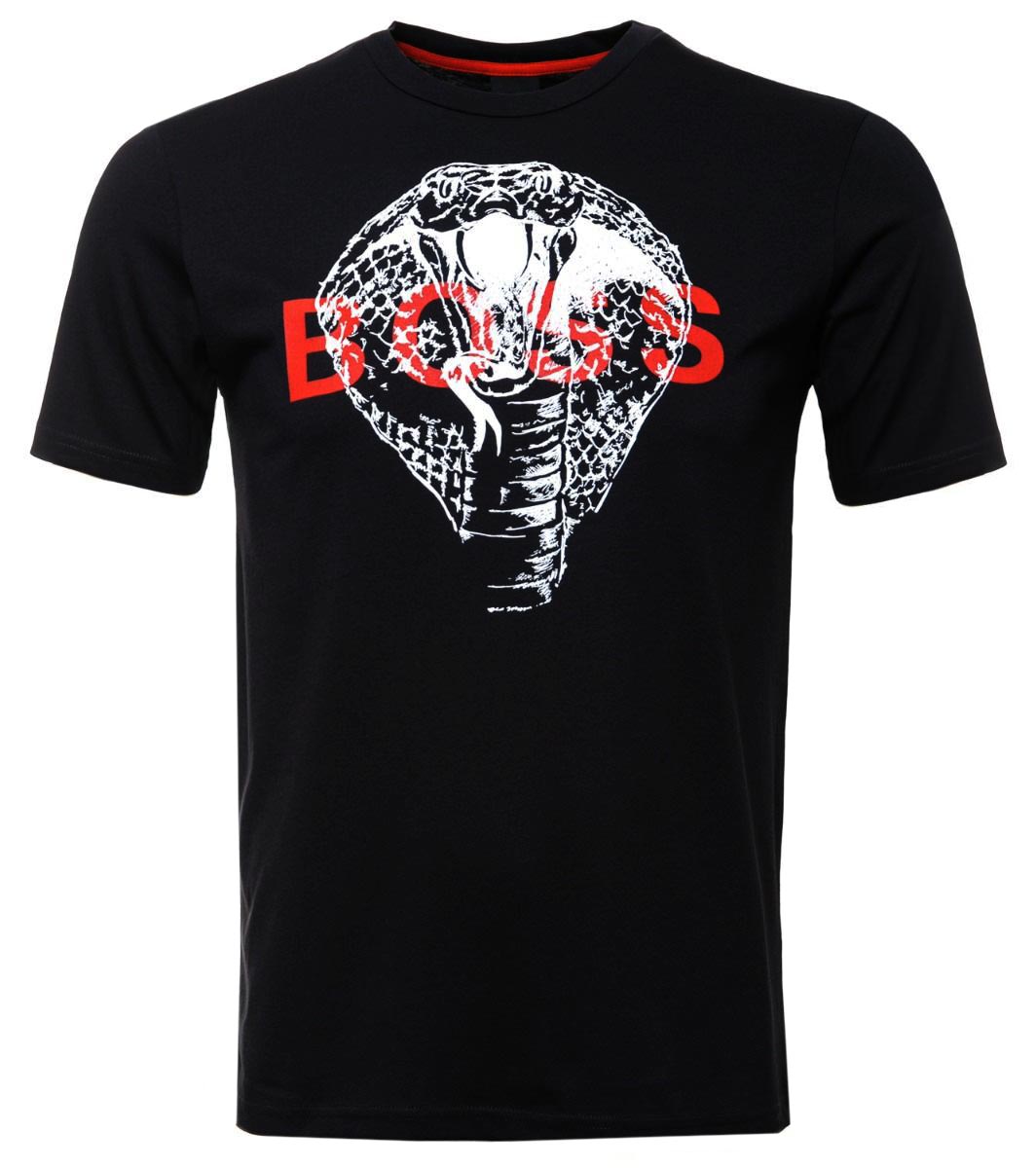 BOSS Tdraw T-Shirt in Black Cobra | BOSS | Norton Barrie