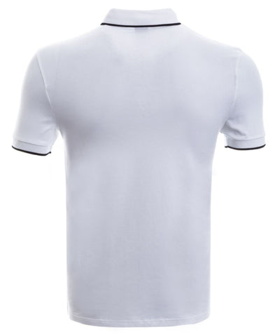 BOSS Passertip 1 Polo Shirt in White Back