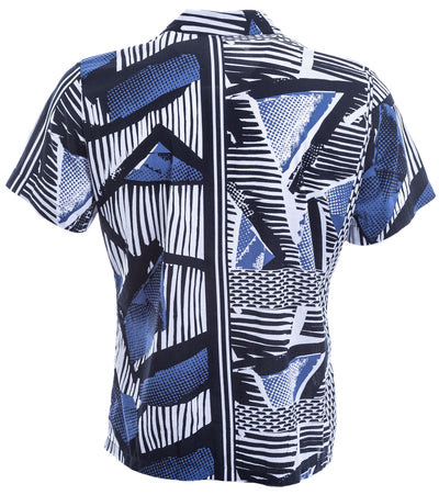 BOSS Rhythm Short Sleeve Shirt in Blue Print