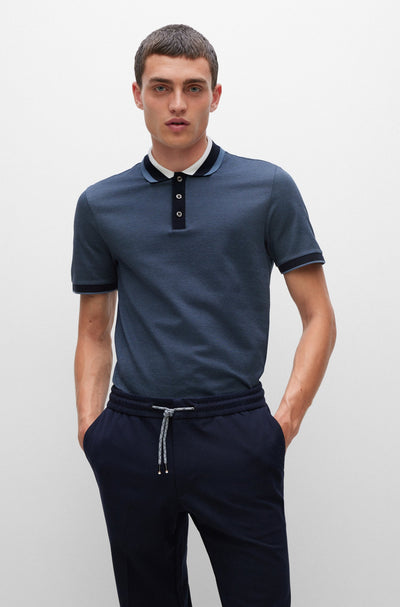 BOSS T-Perry 45 Polo Shirt in Navy